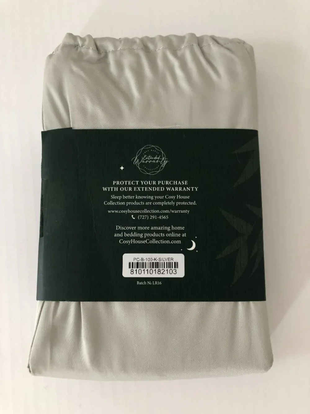 NWT Cosy House 100% Bamboo Viscose Pillowcases Set of 2 Pillowcases Size King